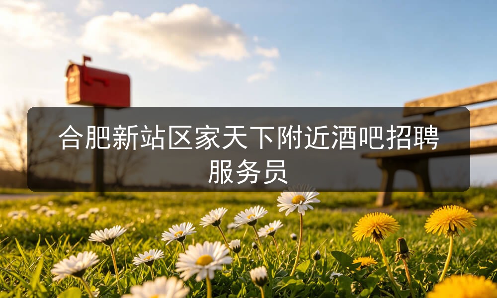 合肥新站区家天下附近酒吧招聘服务员